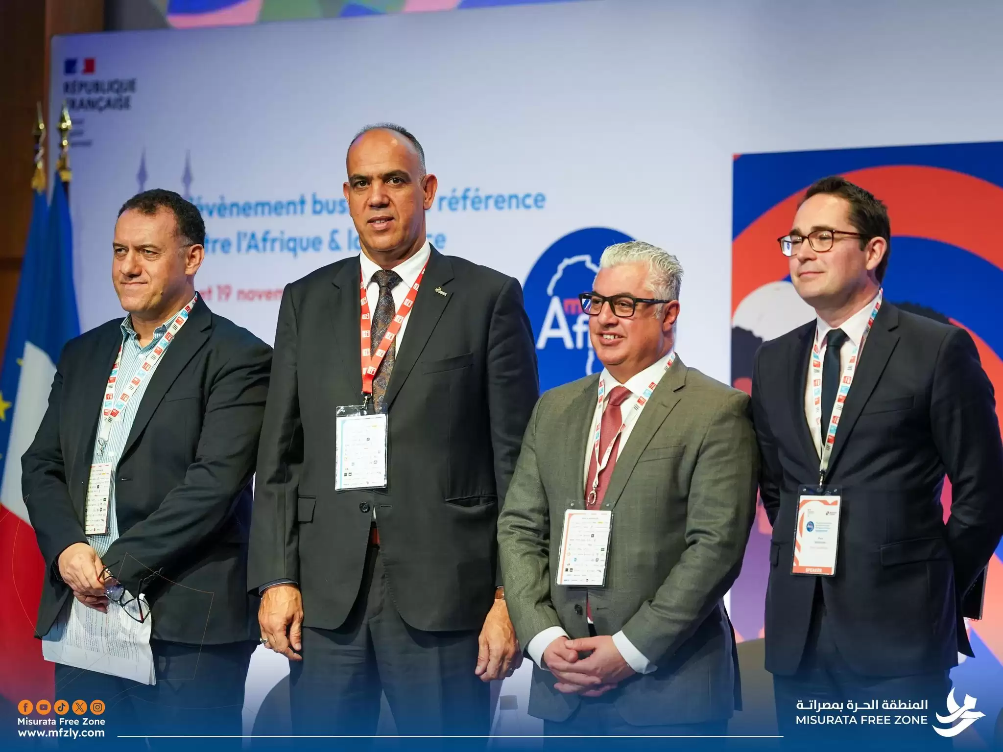 المنطقة الحرة بمصراتة الراعي البلاتيني لمنتدى "Ambition Africa 2025” بفرنسا 