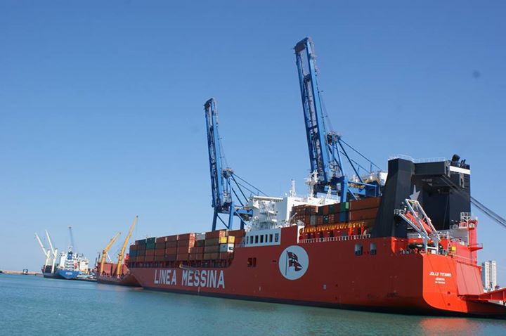 The ship Jolly Titanio Arrives in the port of Misurata Free Zone